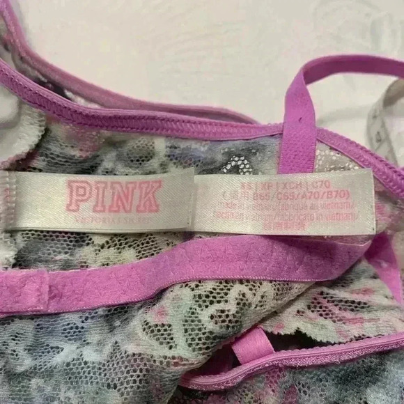 Pink, Victoria, secret lace bralette sizeXS - Picture 5 of 9